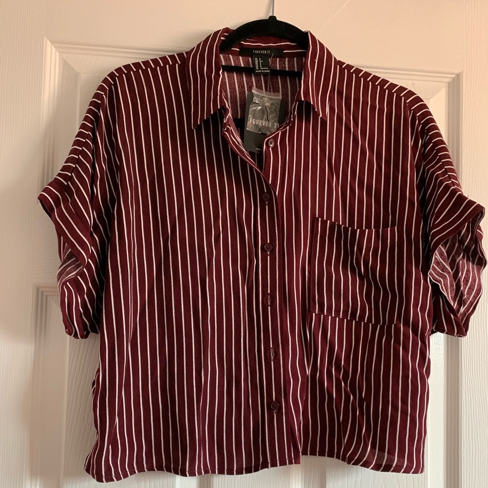Button up crop top